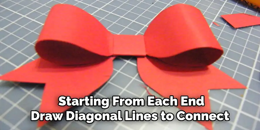  Starting From Each End Draw Diagonal Lines to Connect