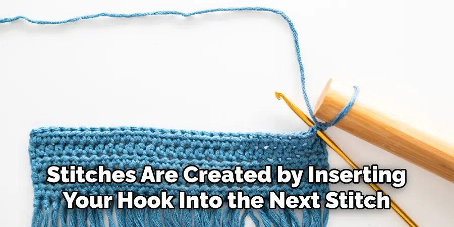 Stitches Are Created by Inserting Your Hook Into the Next Stitch
