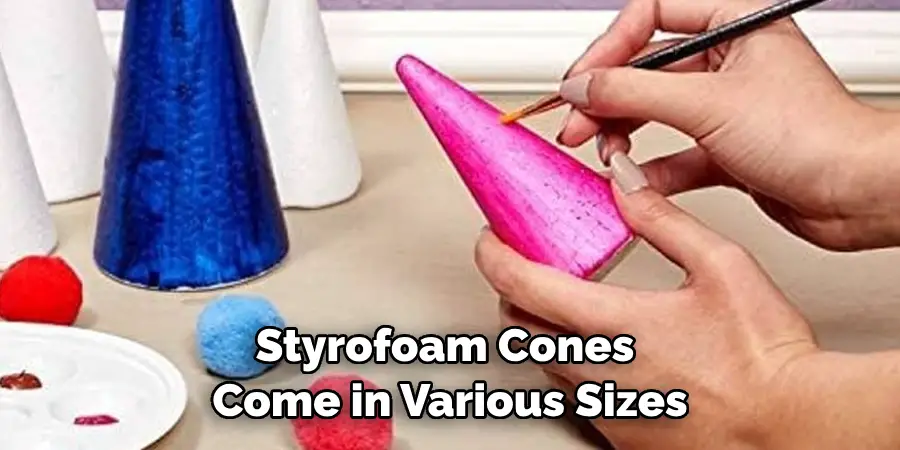 Styrofoam Cones Come in Various Sizes
