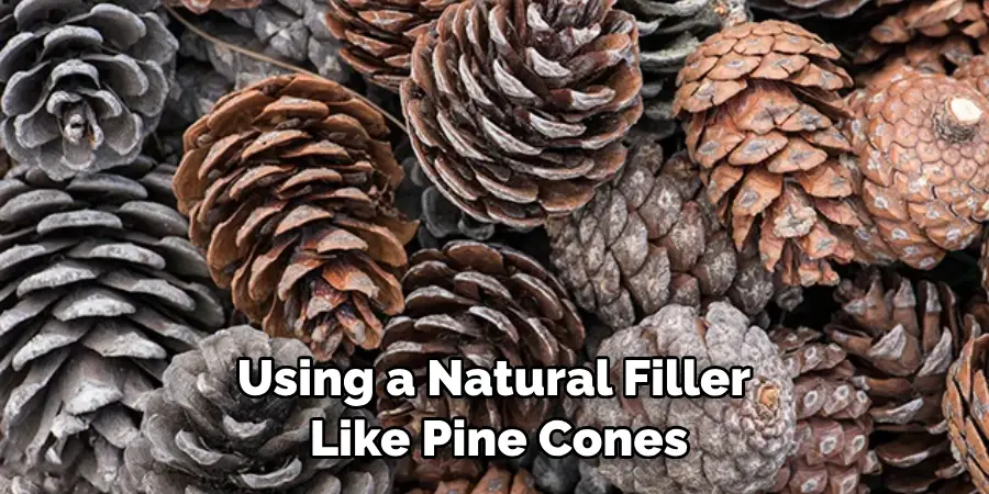 Using a Natural Filler Like Pine Cones