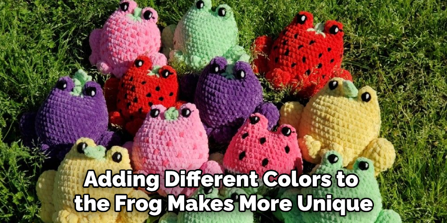 Adding Different Colors to the Frog Makes More Unique