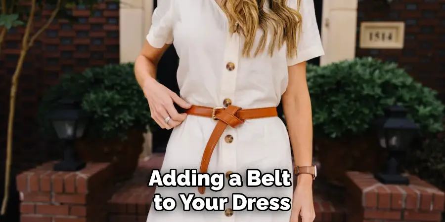 Adding a Belt to Your Dress