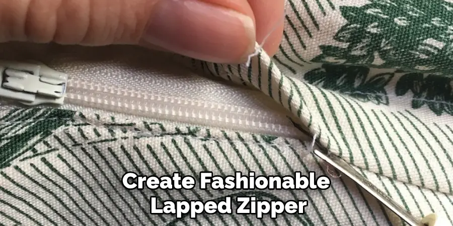 Create Fashionable Lapped Zipper