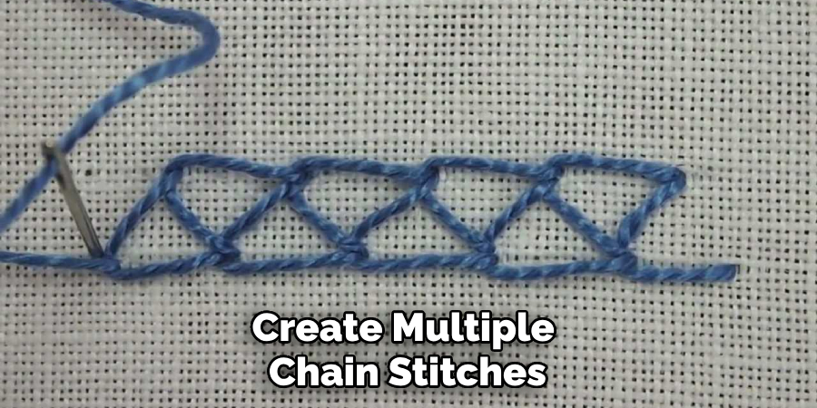 Create Multiple Chain Stitches