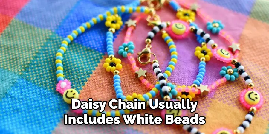 Daisy Chain Usually Includes White Beads