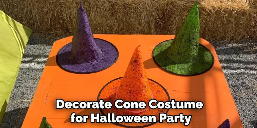 Decorate Cone Costume for Halloween Party