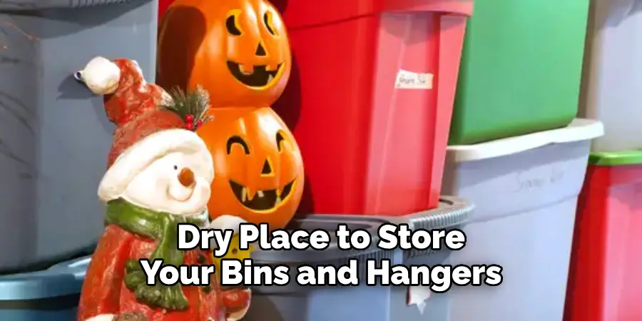 Dry Place to Store Your Bins and Hangers