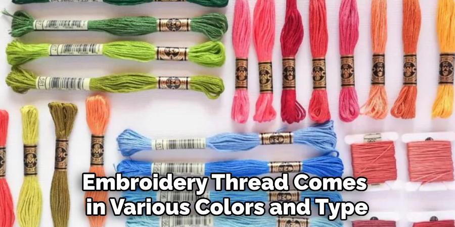 Embroidery Thread Comes in Various Colors and Type