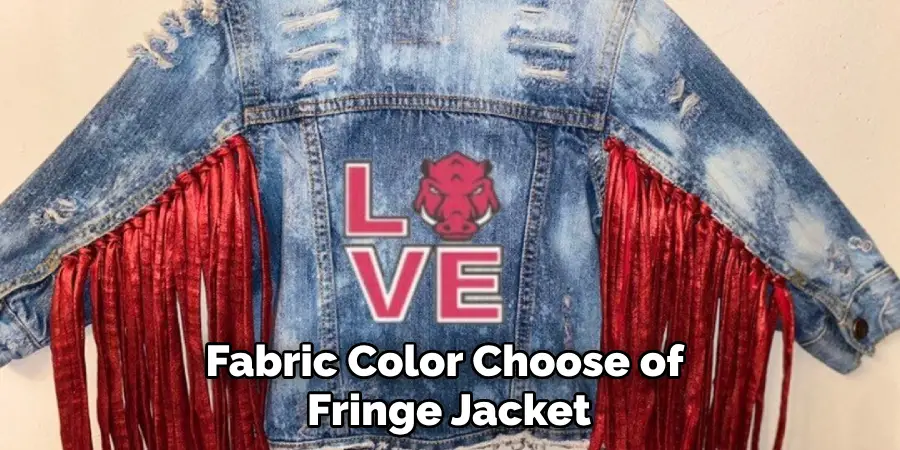 Fabric Color Choose of Fringe Jacket