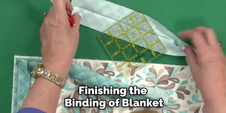 Finishing the Binding of Blanket