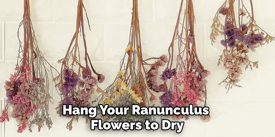 Hang Your Ranunculus Flowers to Dry