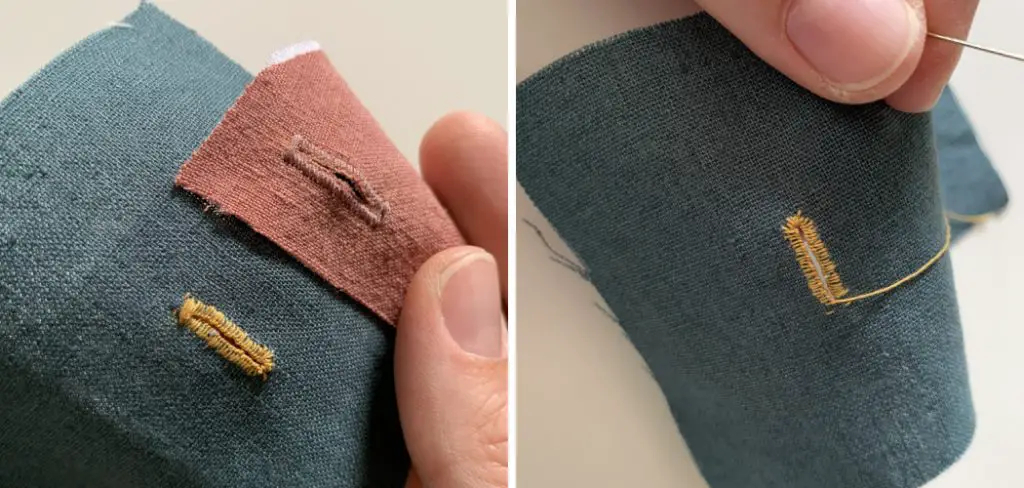 How to Do the Buttonhole Stitch