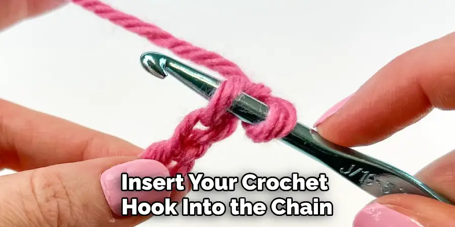 Insert Your Crochet Hook Into the Chain