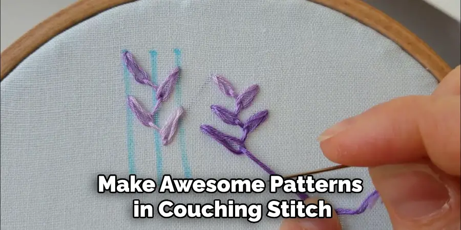 Make Awesome Patterns in Couching Stitch