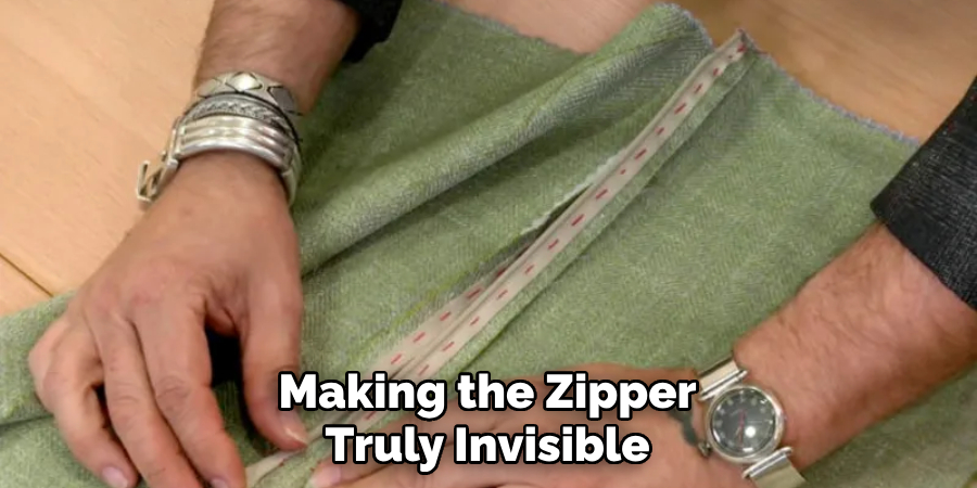 Making the Zipper Truly Invisible