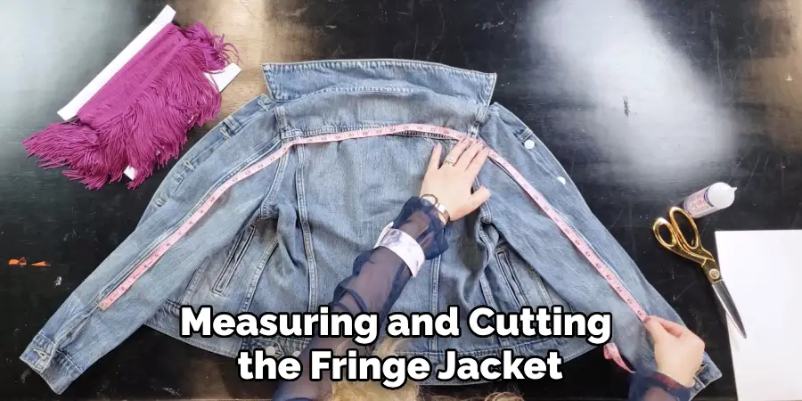 Measuring and Cutting the Fringe Jacket