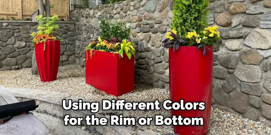 Using Different Colors for the Rim or Bottom 