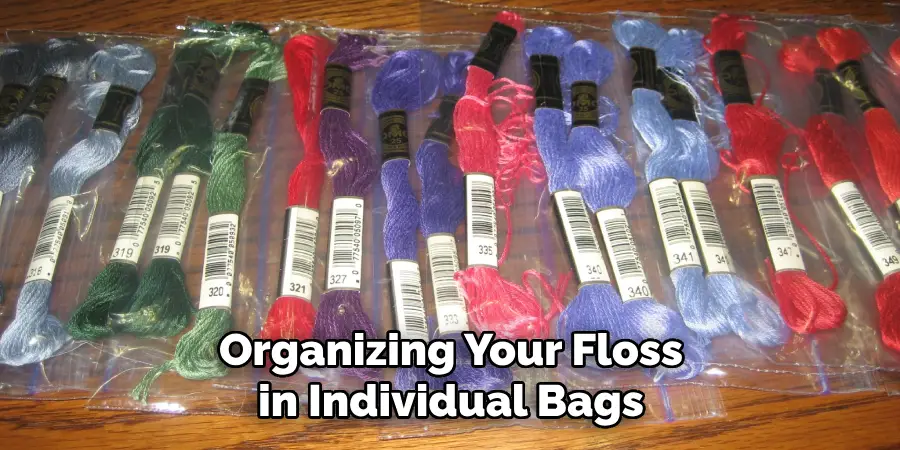 Organizing Your Floss in Individual Bags