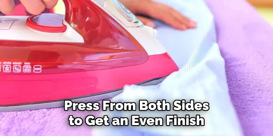 Press From Both Sides to Get an Even Finish