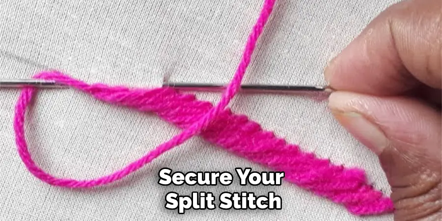 Secure Your Split Stitch
