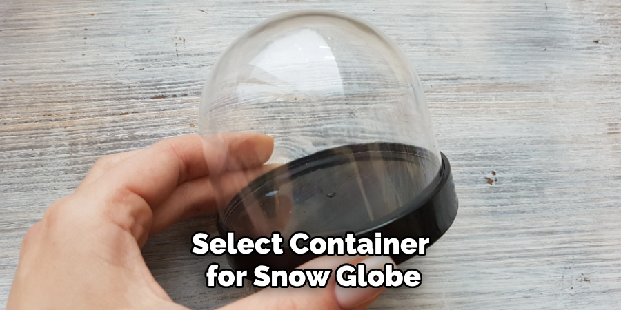 Select Container for Snow Globe