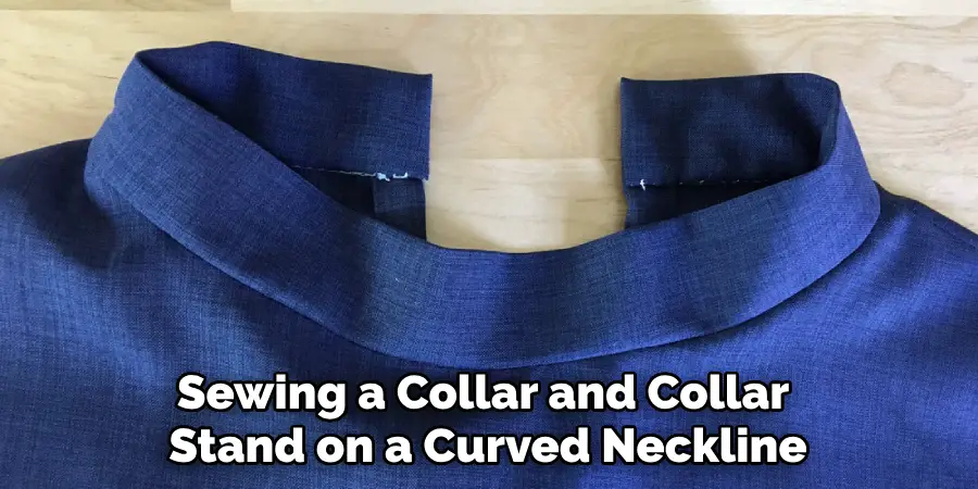 Sewing a Collar and Collar Stand on a Curved Neckline