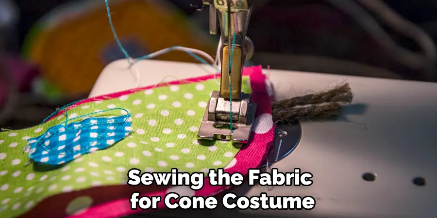 Sewing the Fabric for Cone Costume