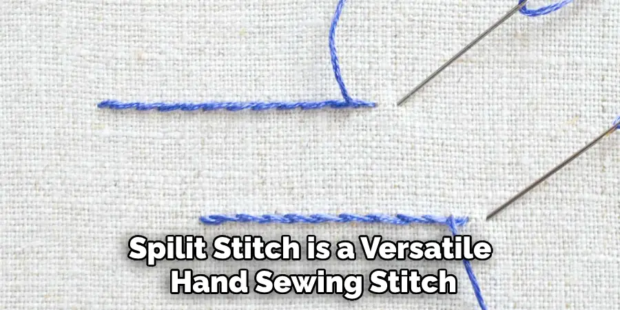 Spilit Stitch is a Versatile Hand Sewing Stitch