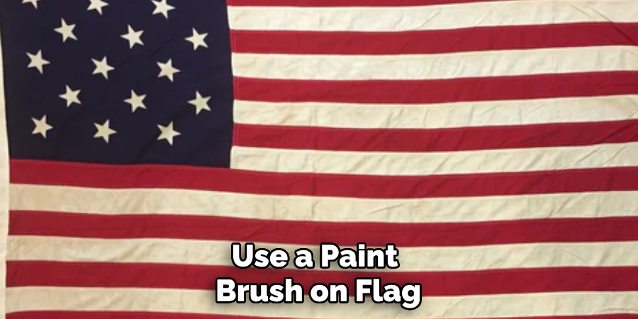 Use a Paint Brush on Flag