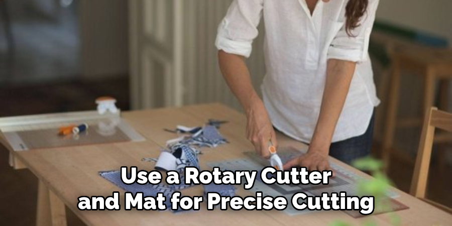 Use a Rotary Cutter and Mat for Precise Cutting