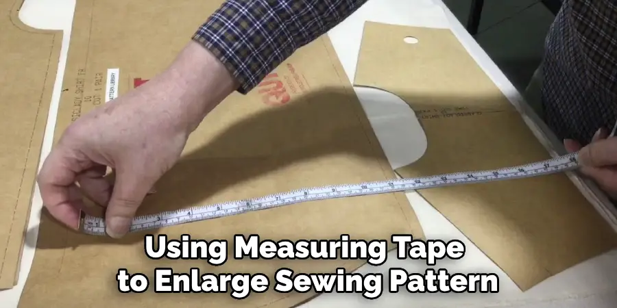 Using Measuring Tape to Enlarge Sewing Pattern