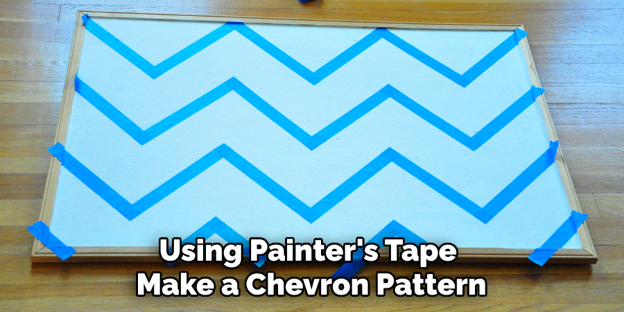 Using Painter's Tape Make a Chevron Pattern