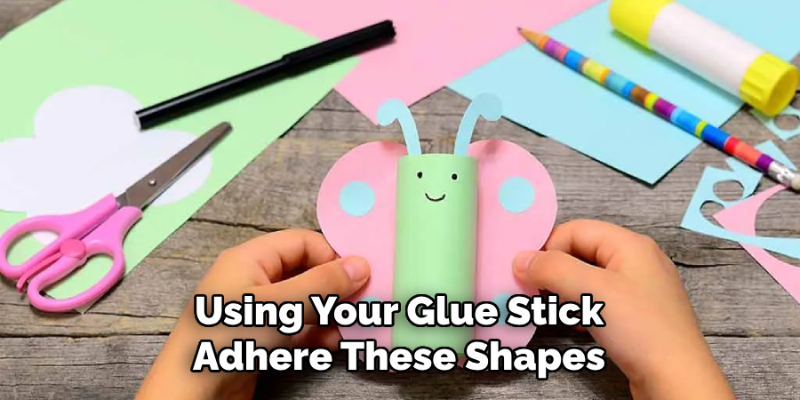 Using Your Glue Stick Adhere These Shapes