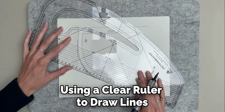 Using a Clear Ruler to Draw Lines
