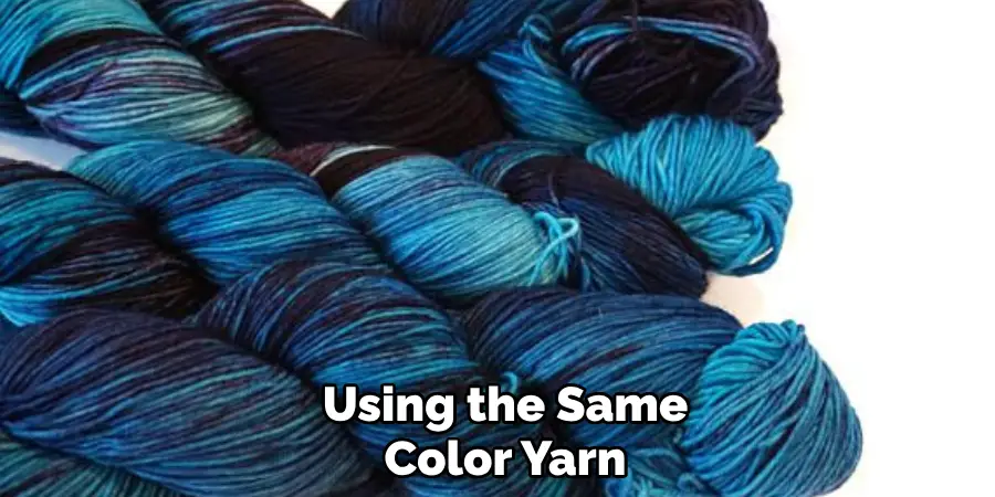 Using the Same Color Yarn