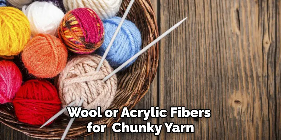 Wool or Acrylic Fibers for  Chunky Yarn