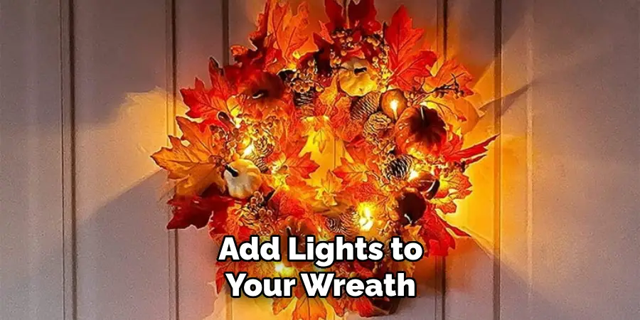 Add Lights to Your Wreath