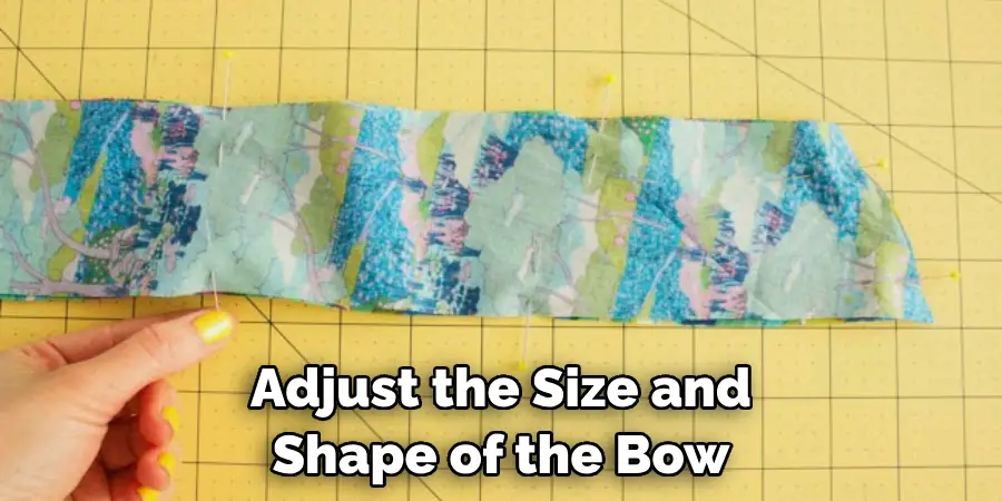 Adjust the Size and Shape of the Bow