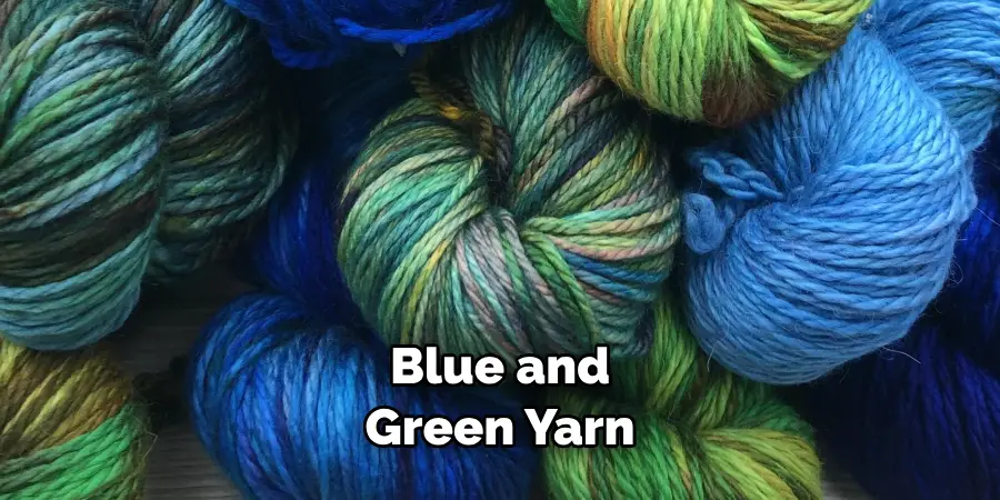  Blue and Green Yarn