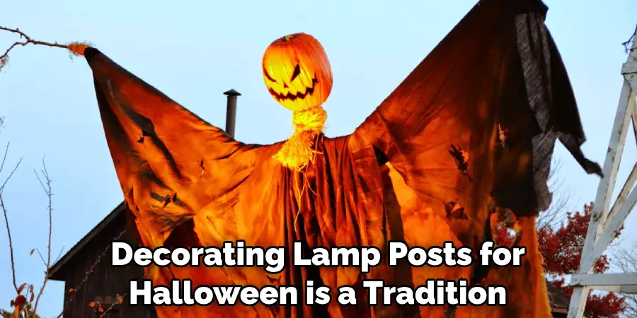 Decorating Lamp Posts for Halloween is a Tradition