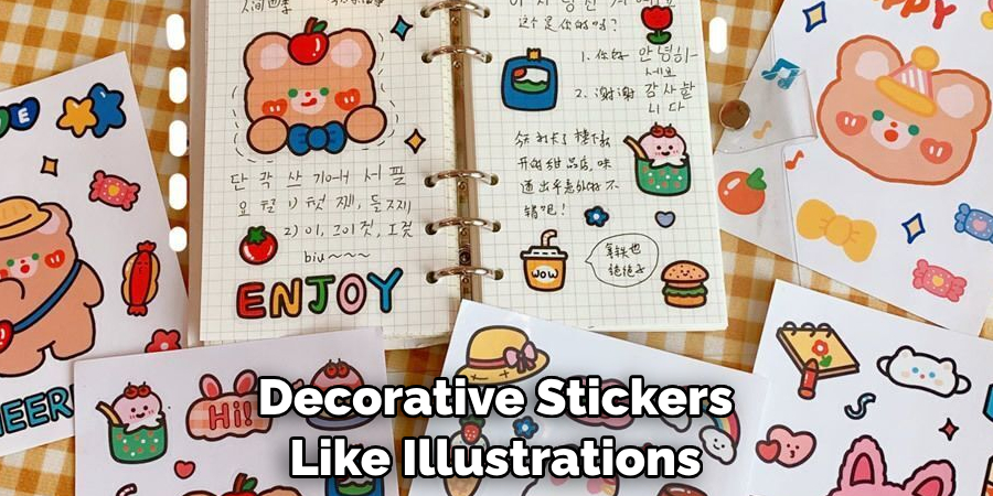 Decorative Stickers Like Illustrations