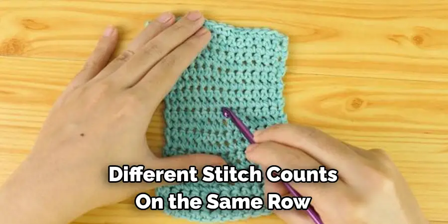 Different Stitch Counts 
On the Same Row