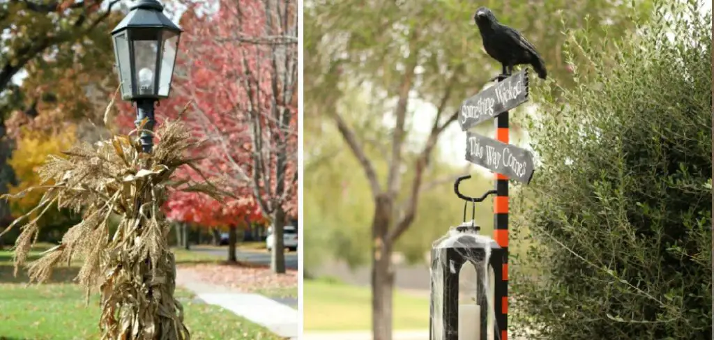 How to Decorate Lamp Post for Halloween