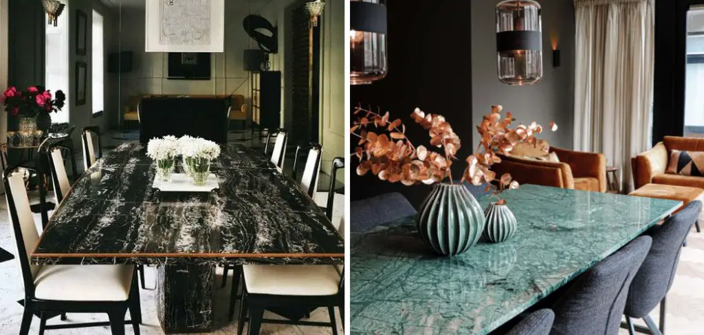 How to Decorate a Marble Table