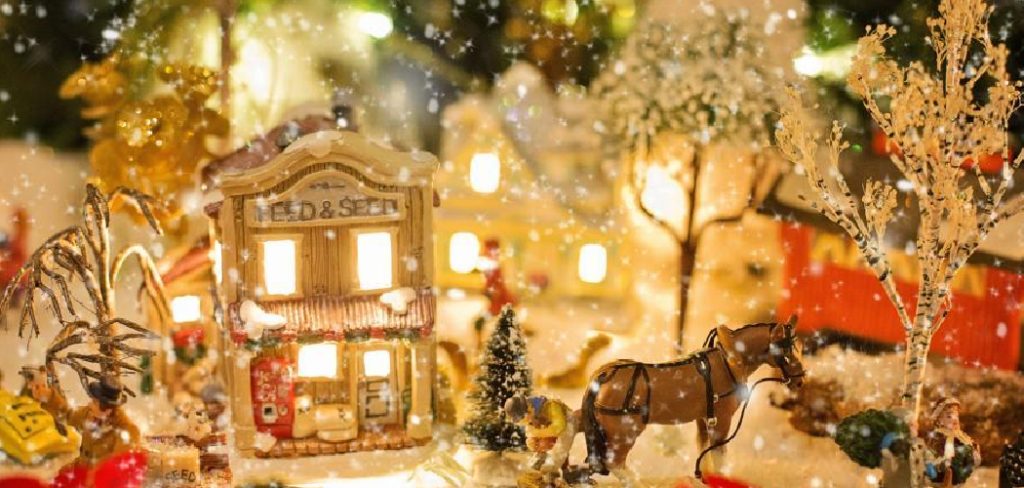 How to Display Christmas Village in Small Space