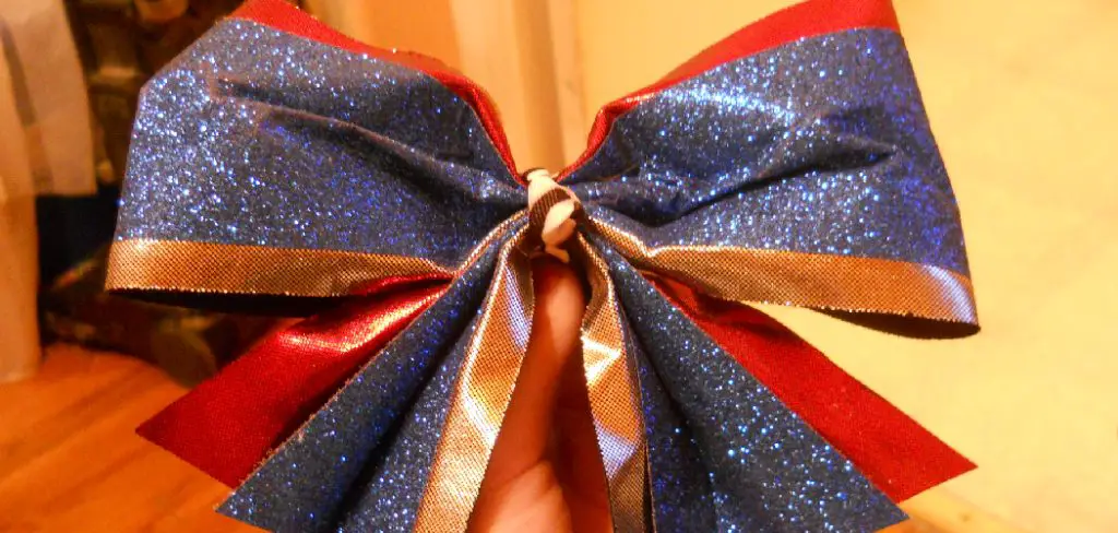 How to Make a Cheer Bow Out of Ribbon