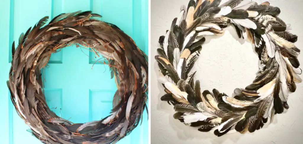 How to Make a Feather Wreath