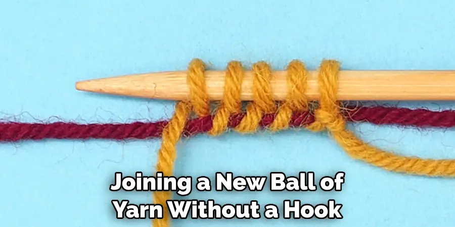 Joining a New Ball of Yarn Without a Hook