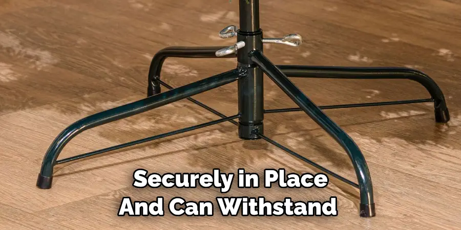 Securely in Place 
And Can Withstand 