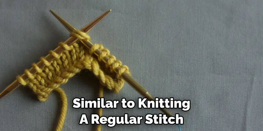 Similar to Knitting 
A Regular Stitch
